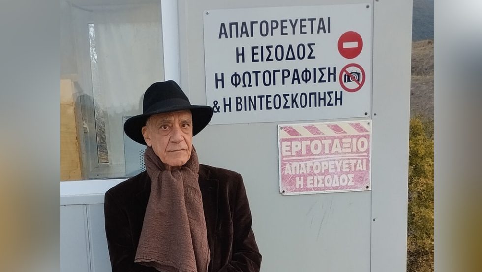 O Γ. Ανδρεάδης στον Τύμβο Καστά στην περιοχή της αρχαίας Αμφίπολης
